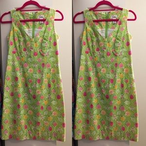 Lilly Pulitzer lime green ladybugs and bees dress